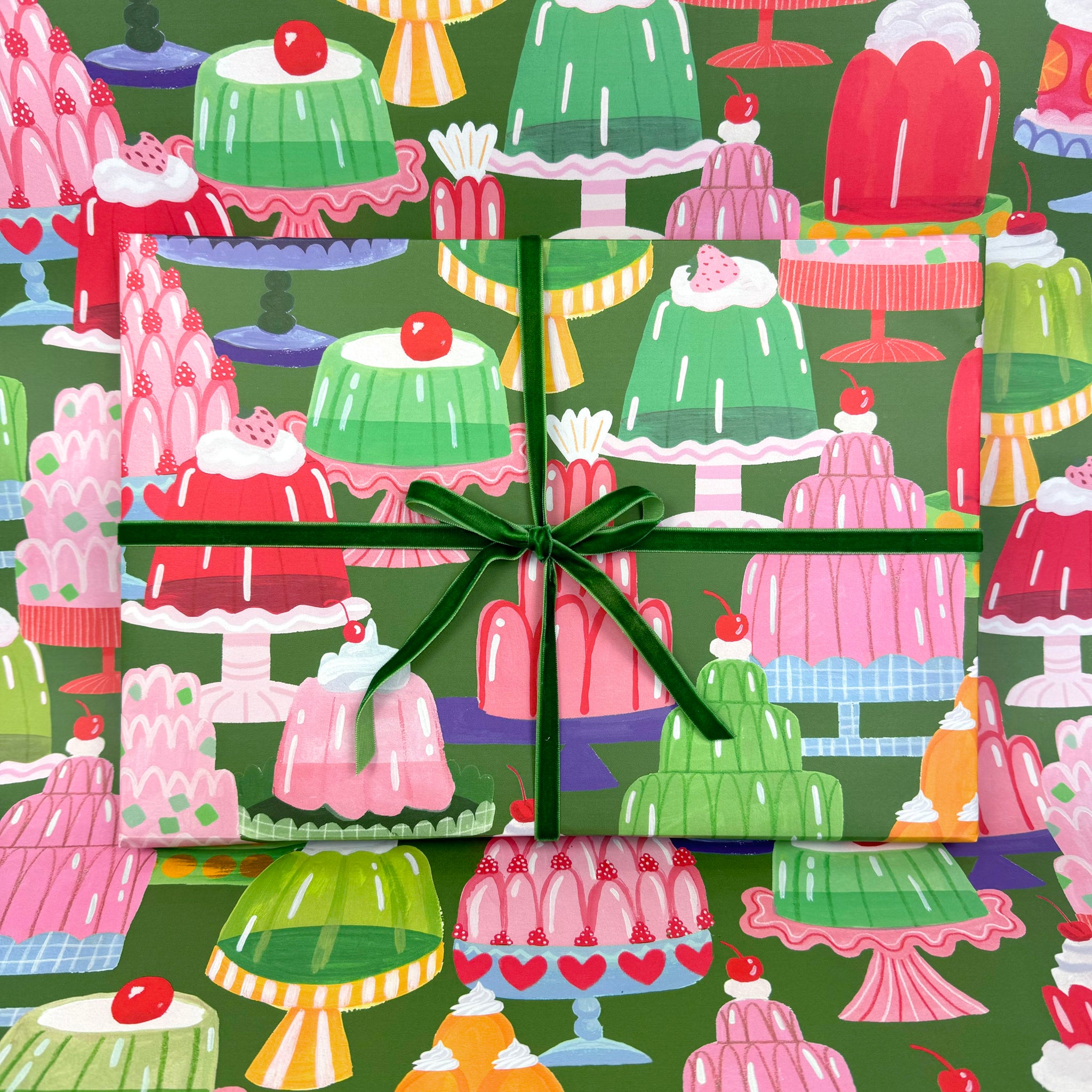 Green Jelly Wrapping Paper