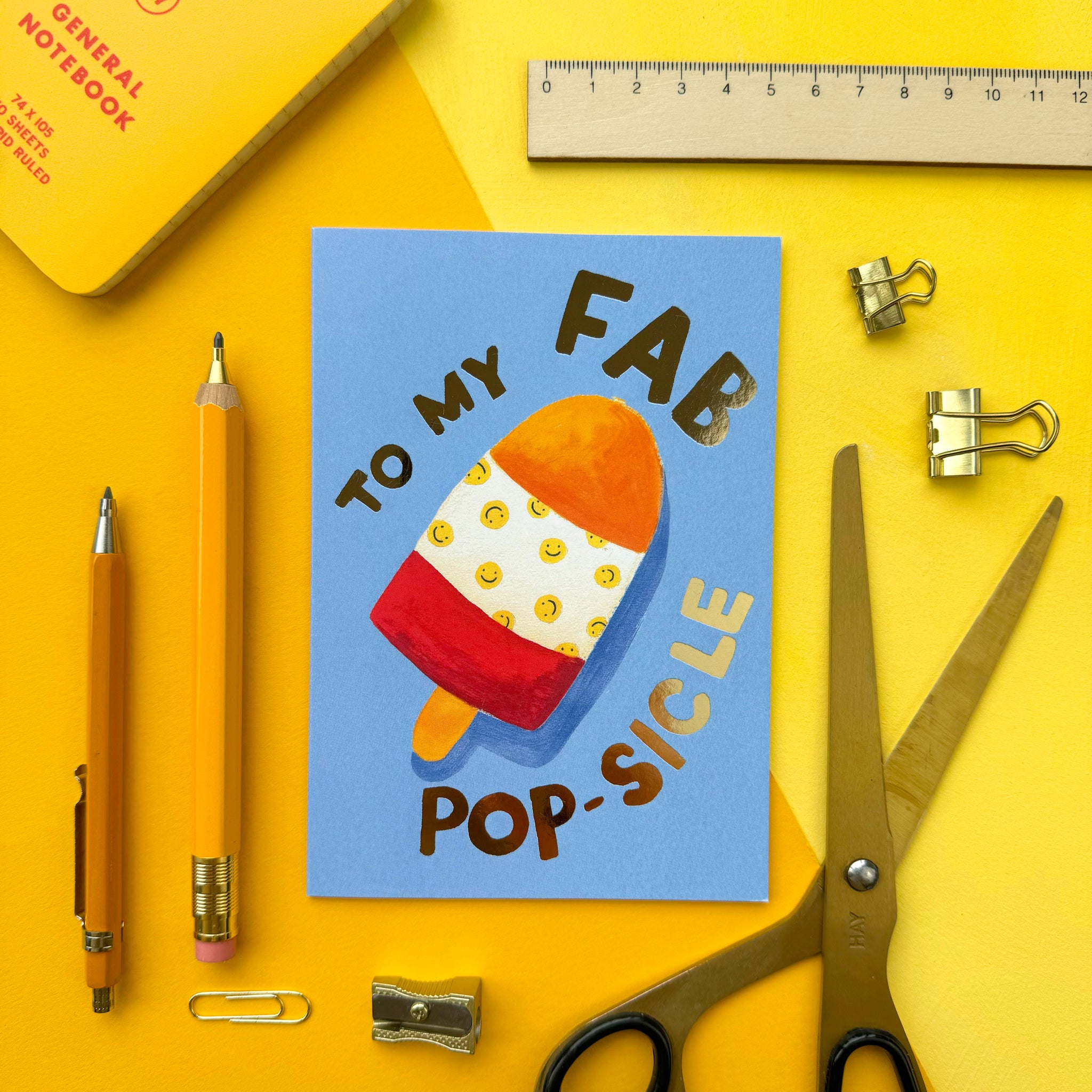 Fathers Day 'Fab Popsicle' Card