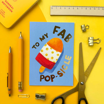Fathers Day 'Fab Popsicle' Card