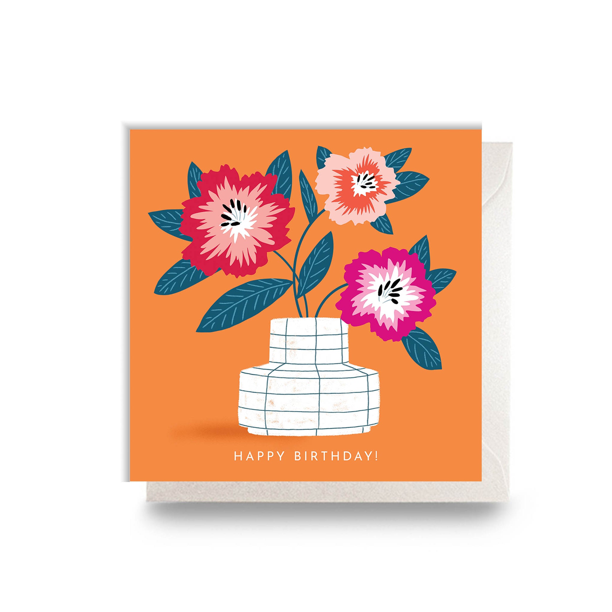 Happy Birthday! Flower Vase Card