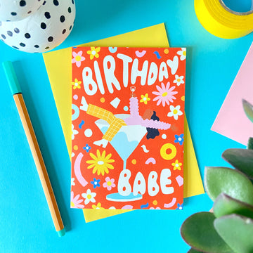 Birthday Babe Greeting Card!