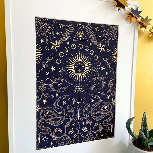 Celestial Astrological Print
