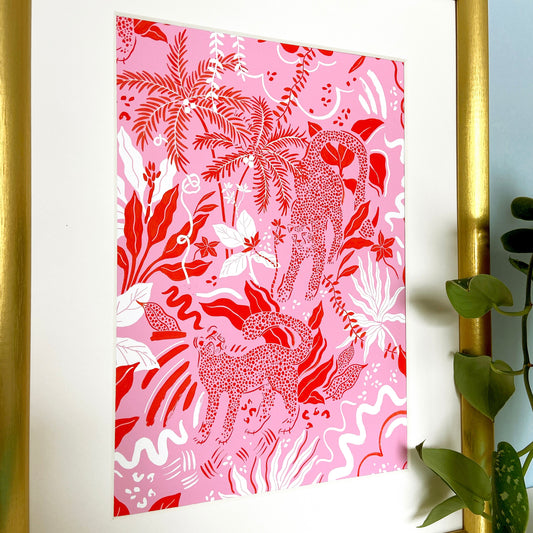 Pink Jungle Print