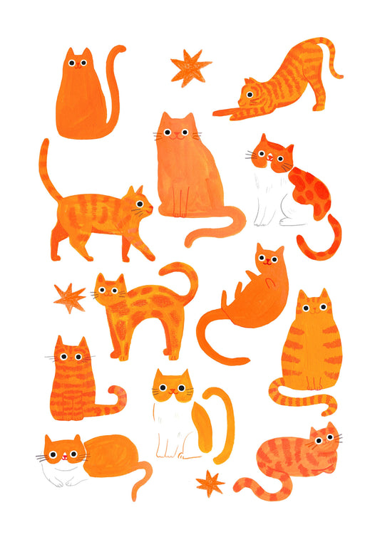 Ginger Cats Print