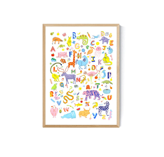 Animal Alphabet Print