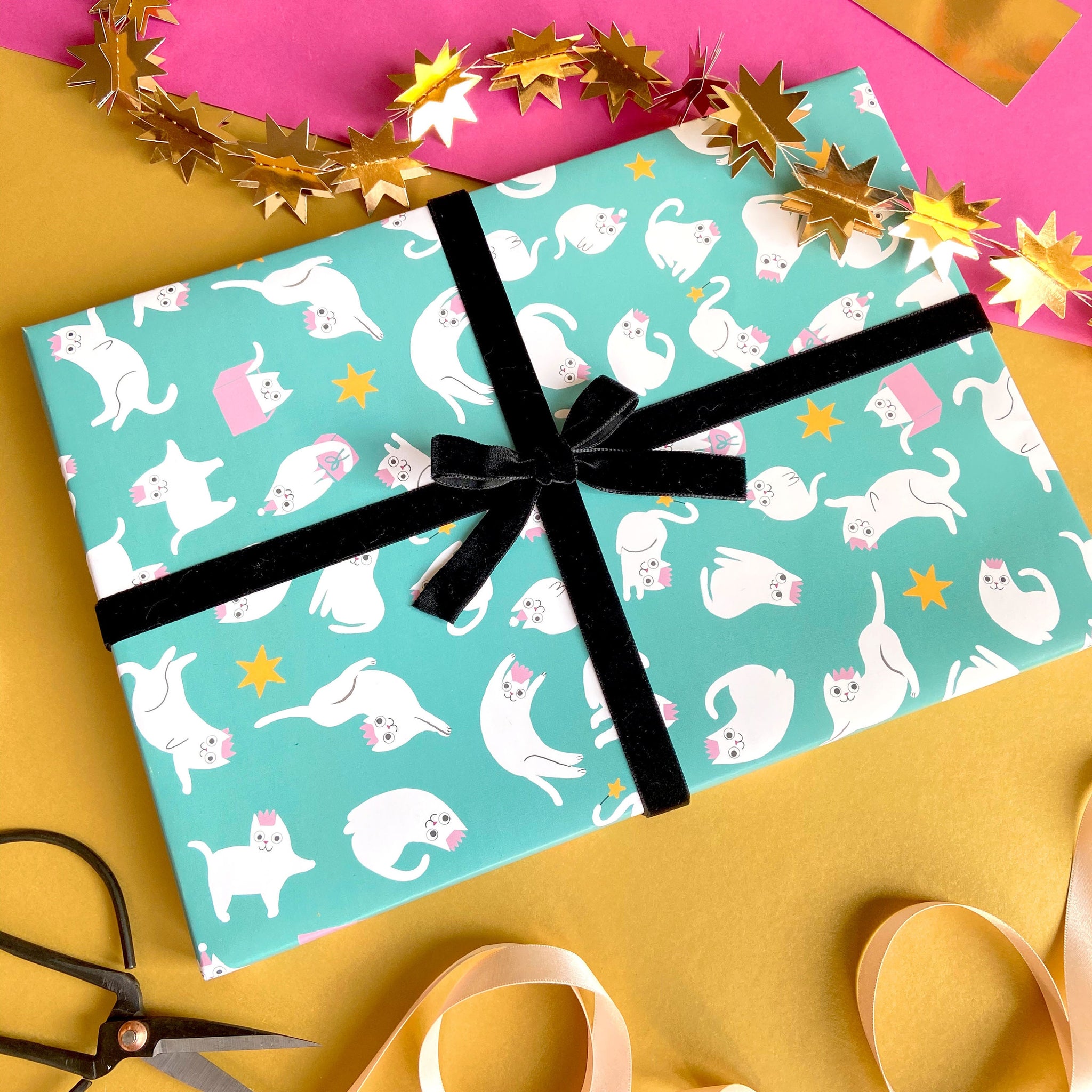 Christmas Cats Gift Wrap