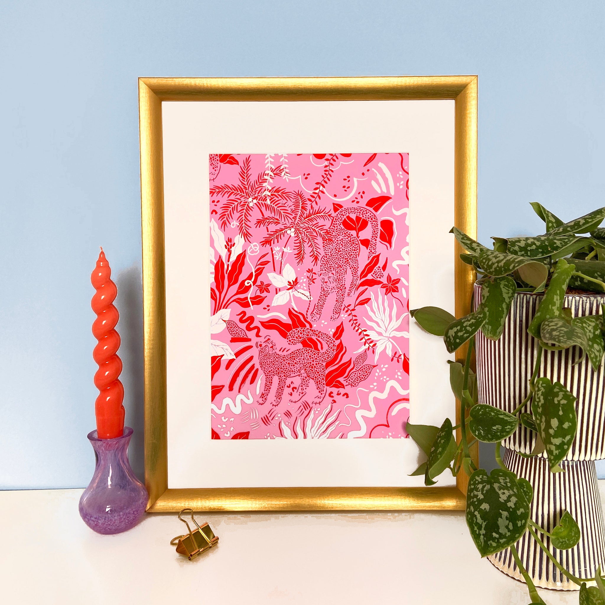 Pink Jungle Print