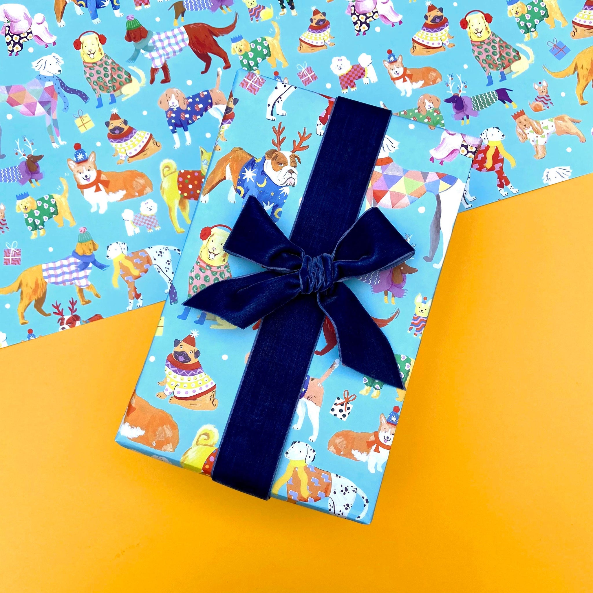 Christmas Dogs Gift Wrap