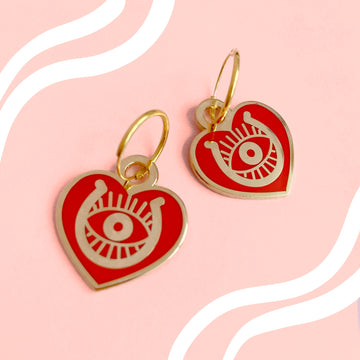 Eye Heart U Earrings Mothers Day gift