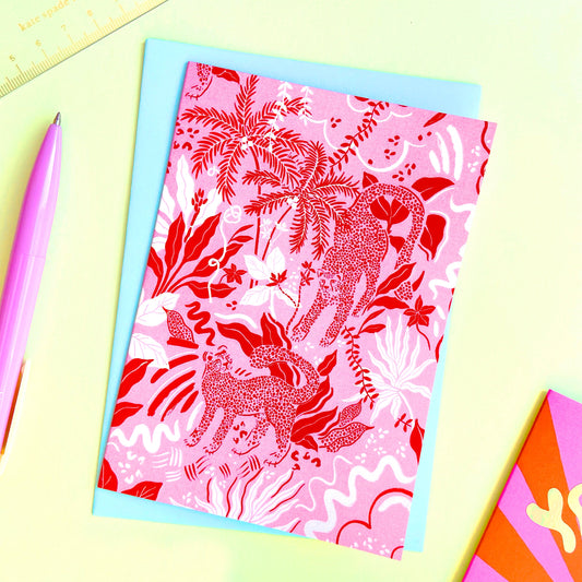 Pink Jungle Card